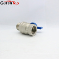 GutenTop High Quality and Hot Sale PN25 Brass Nickle Plated Buttefly Ball Valve